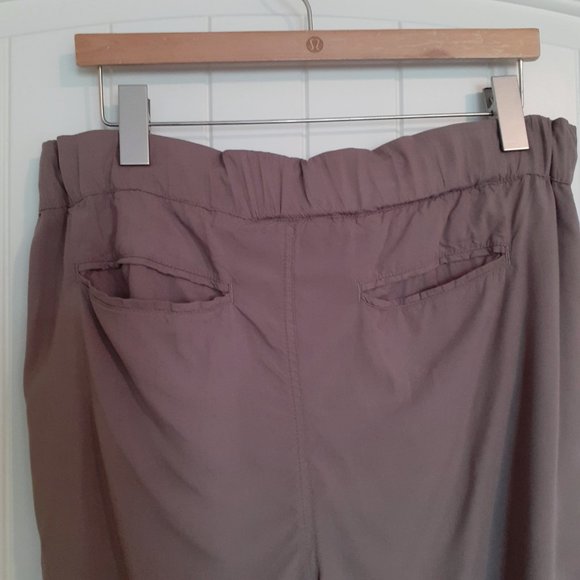 Sundance Tone It Up Embroidered Drawstring Pant Taupe Size S - Picture 8 of 13